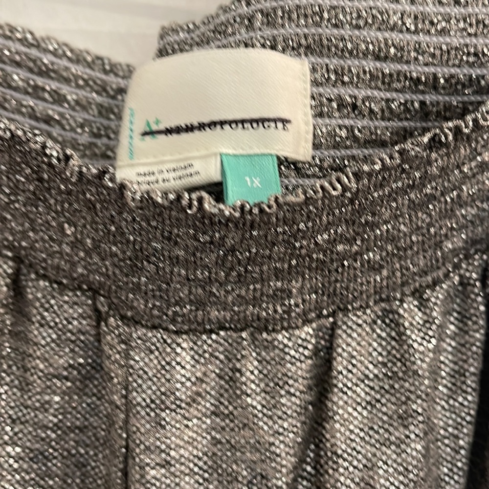 Anthropology Metallic Jogger Pants - Picture 3 of 8